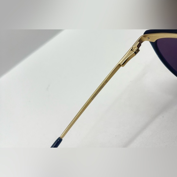 Eyebuydirect Crash Black Gold Oval Sunglasses Frames Only - Picture 8 of 8